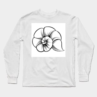 Sea Shell Emblem Long Sleeve T-Shirt
